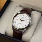 Diamond Brand Men's Manual Wind Watch Vintage Leather Strap Waterproof