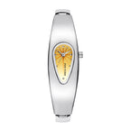GESMART Unisex Y2K Water Drop Shape Watch Retro Trendy Niche Personality Water Resistant Bracelet Wristwatch