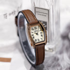 GESMART Women's Vintage Tonneau Shape Quartz Watch Fairy Style Minimalist Casual Fashion Ladies Wristwatch
