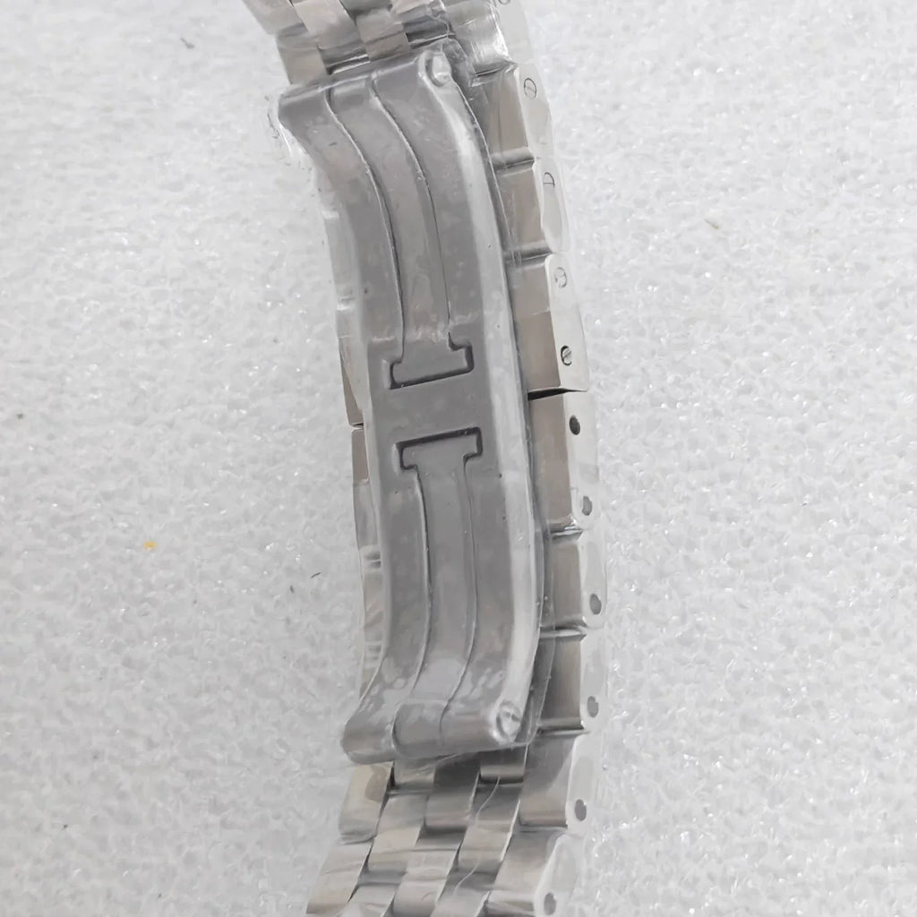 Ladies 27mm Square Quartz Watch Stainless Steel Case Bracelet VJ20 Movement