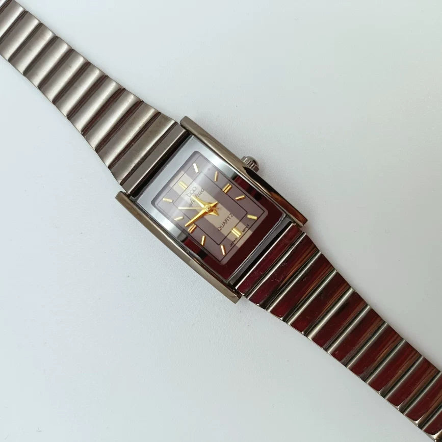 Baoshihua Rectangular Quartz Watch Minimalist Business Vintage NOS No.2 Factory
