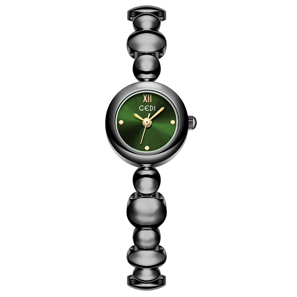 Women's Chinese-Style Beaded Bracelet Vintage Quartz Watch