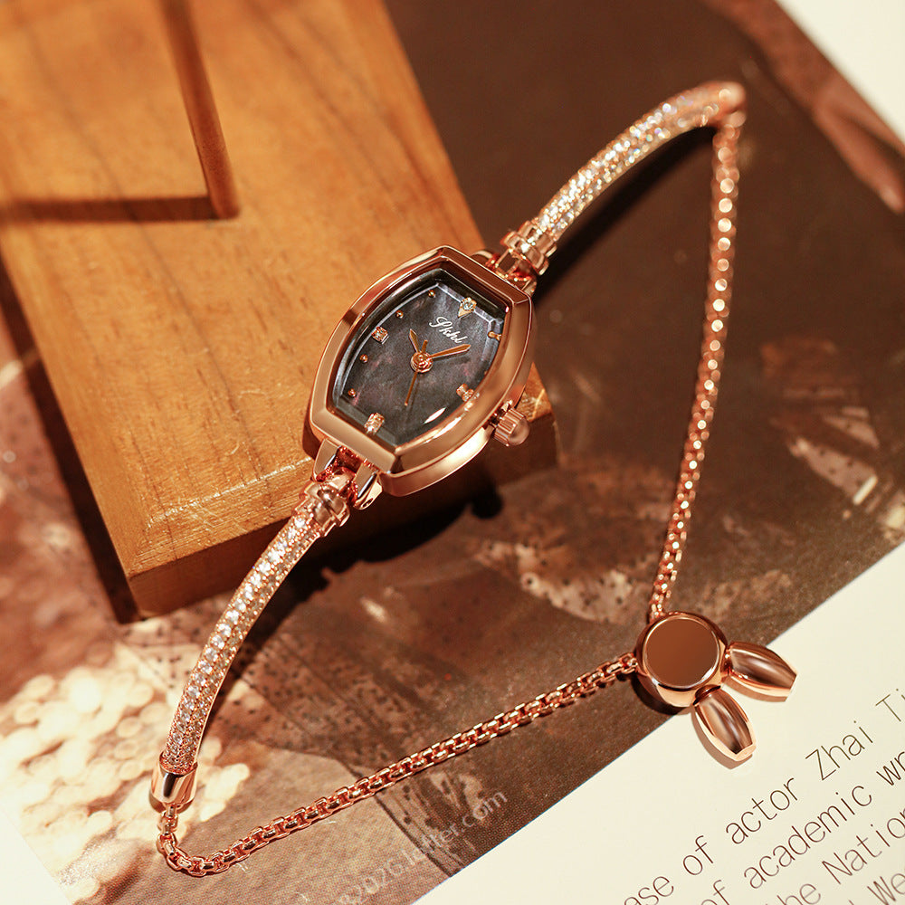 GESMART Women's Shell Dial Tonneau Shape Bracelet Quartz Watch Luxury Style Fashion Trendy