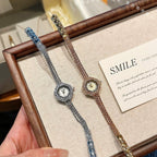 Women's Gold Chain Vintage Small-Dial Quartz Watch