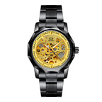 GESMART Men's High End Automatic Mechanical Watch Polygon Shape Dial Fashion Wristwatch