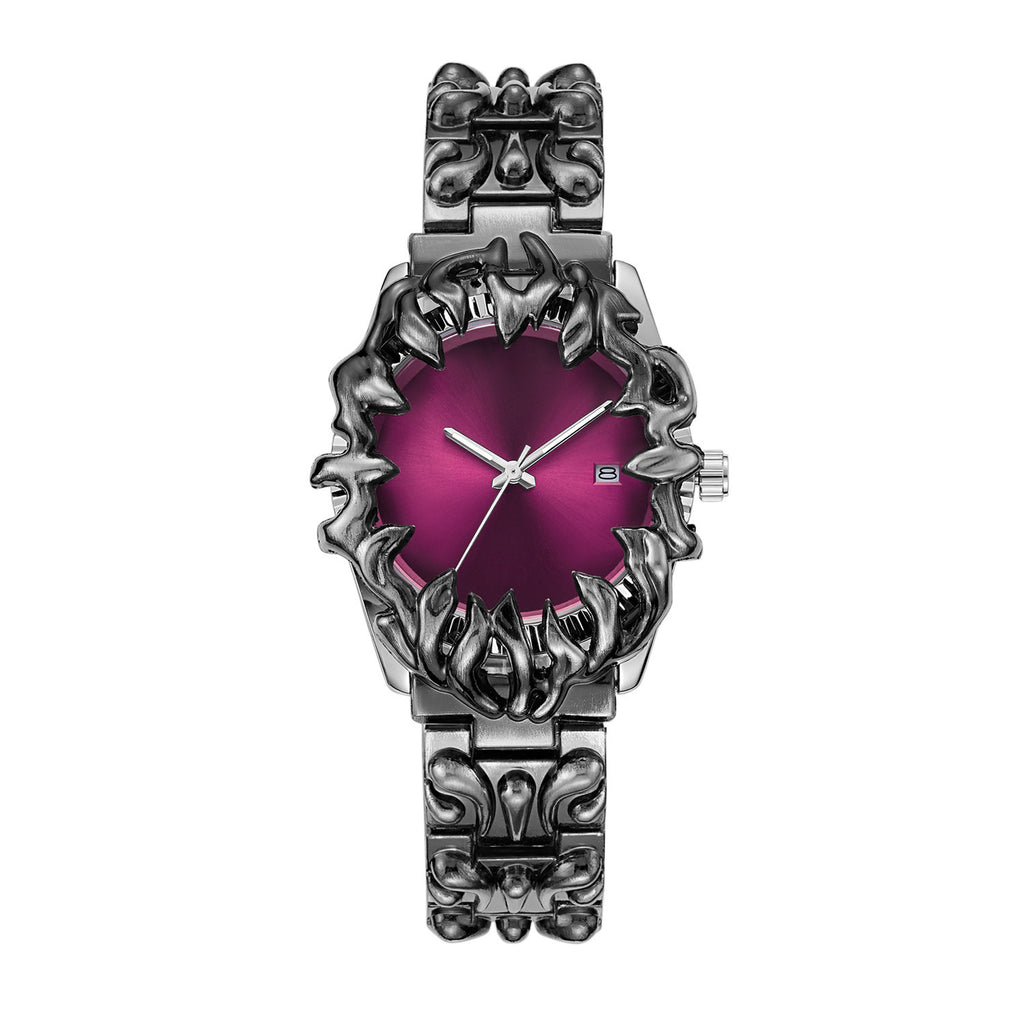 GESMART Men's Y2K Claw Shape Quartz Watch Retro Fashion Alien Design Trendy Niche Wristwatch