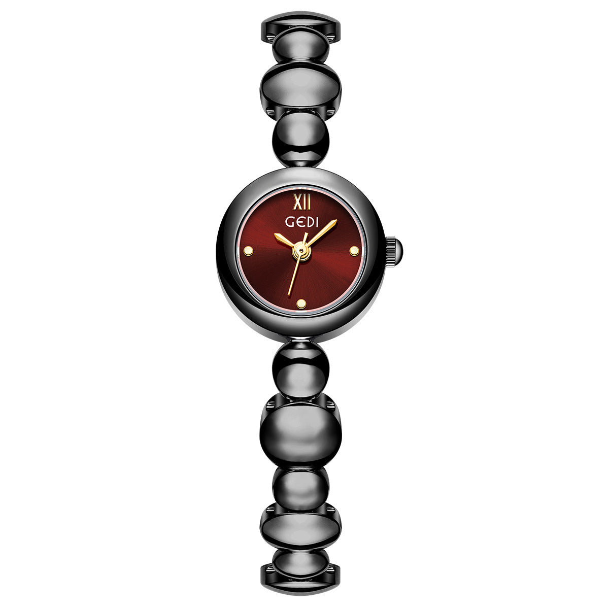Women's Chinese-Style Beaded Bracelet Vintage Quartz Watch