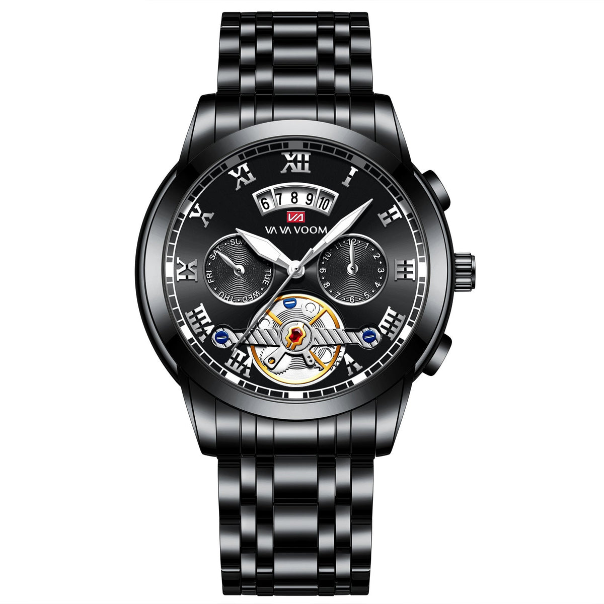 Men's Tourbillon-Style Manual Mechanical Watch