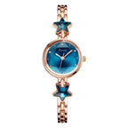 Women's Star Rhinestone Cut Small-Dial Bracelet Quartz Watch
