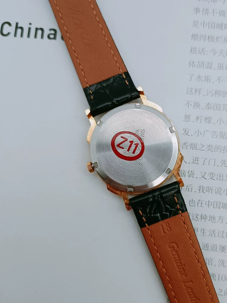 Baoshihua Unisex Ladies Quartz Watch Gold-Plated Polished Bezel Vintage NOS