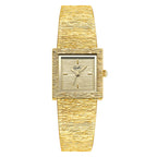 Women's Vintage Brushed Gold Bangle Quartz Watch