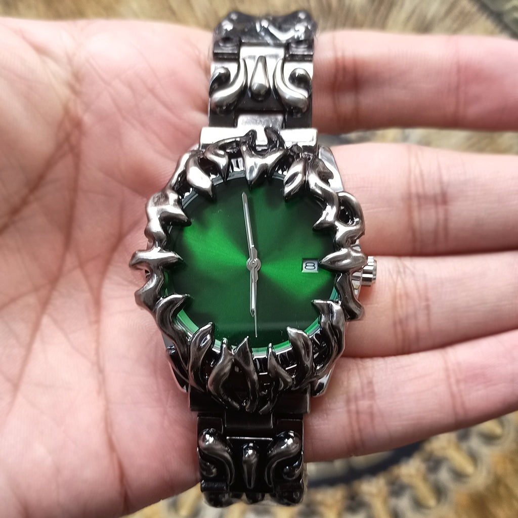 GESMART Men's Y2K Claw Shape Quartz Watch Retro Fashion Alien Design Trendy Niche Wristwatch