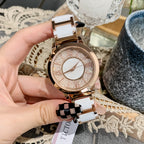 Women's Flowing-Sand Steel Ceramic Fashion Watch