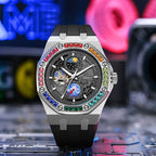 Men's Rainbow CZ Automatic Watch