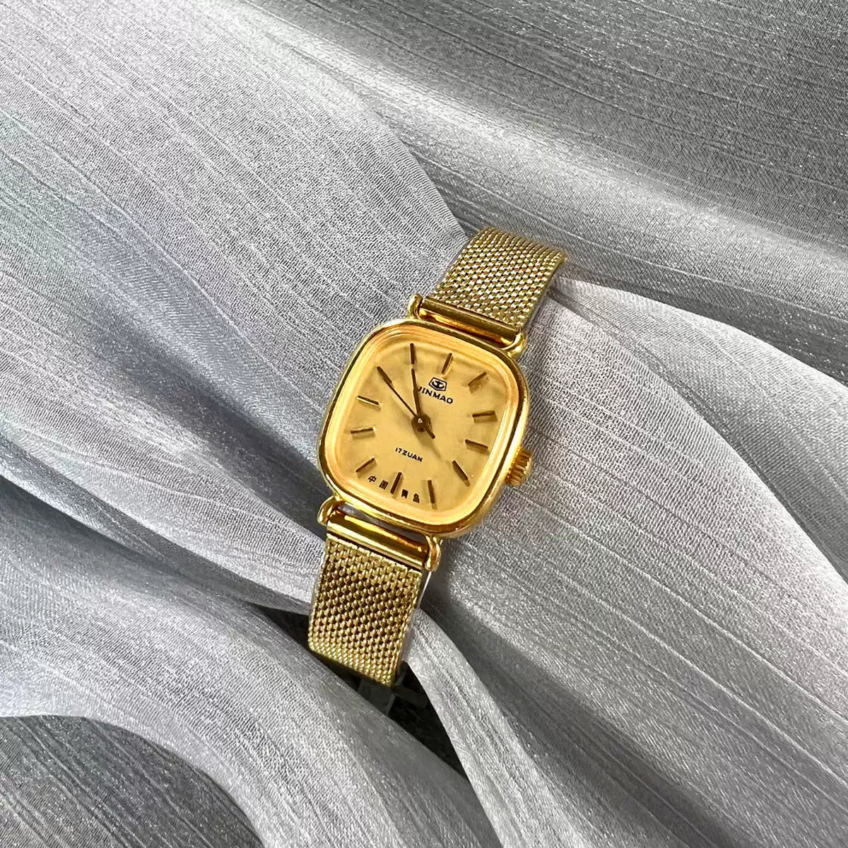 Golden Anchor Ladies Manual Wind Mechanical Watch Vintage Retro Student NOS