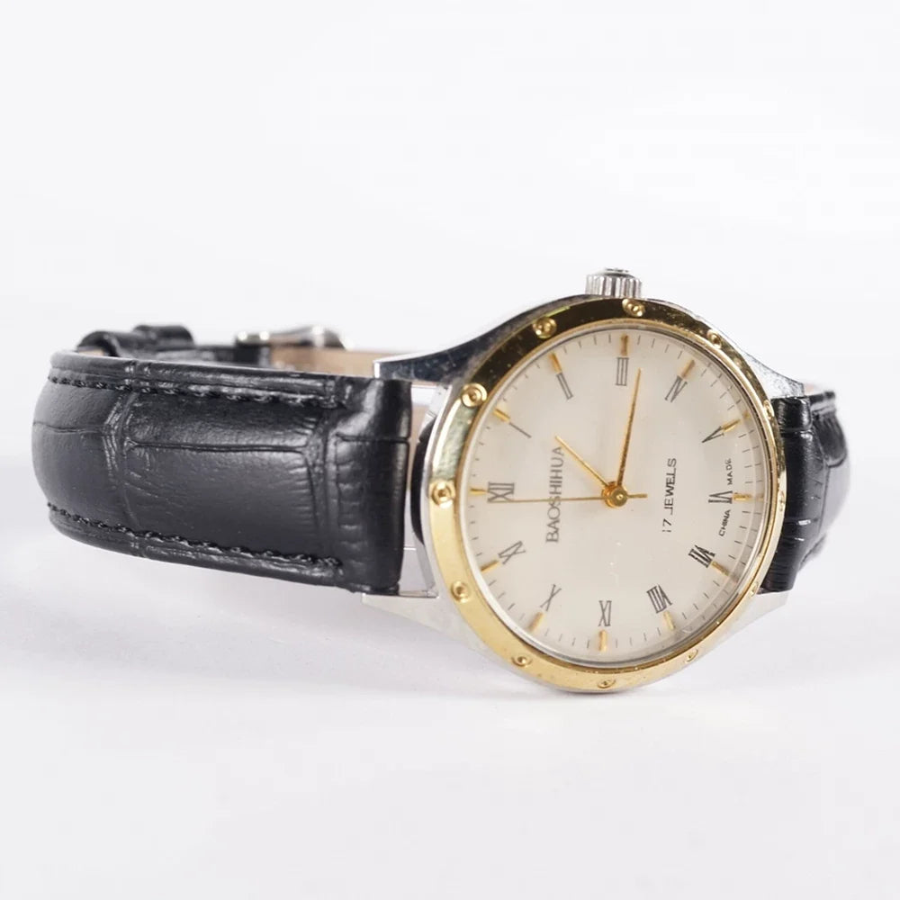 Baoshihua Ladies Manual Wind Mechanical Watch Vintage Retro Minimalist 90s