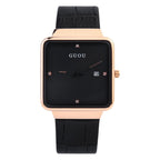 GESMART Women's Square Dial Calendar Quartz Watch Leather Band Minimalist Elegant Ladies Wristwatch