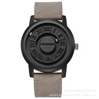 Men's Silver Minimalist Round Concept Watch