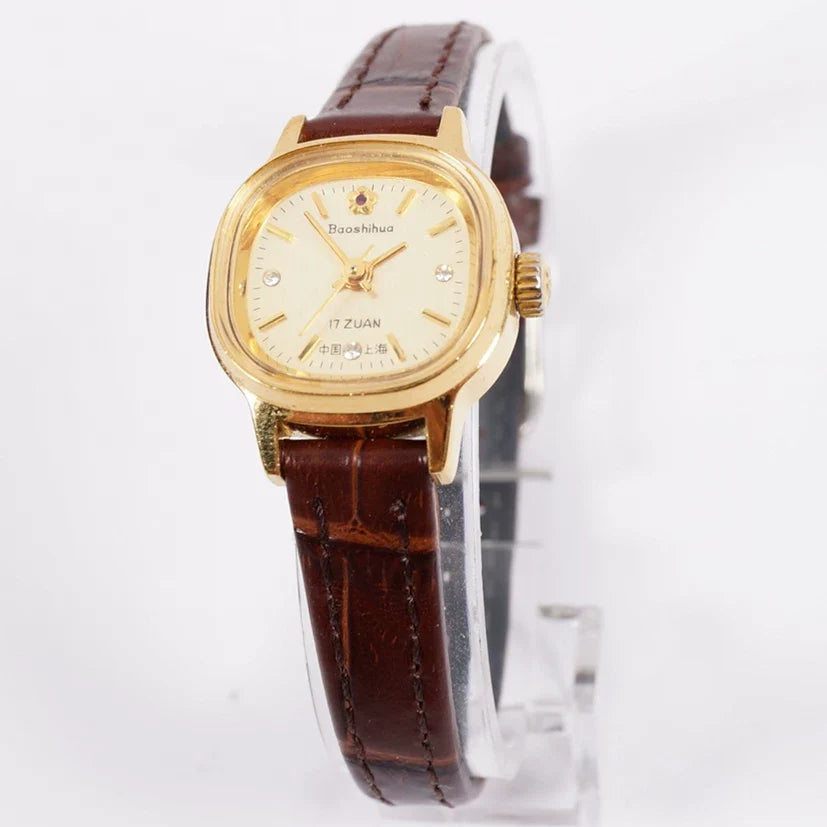 Baoshihua Ladies Mechanical Watch Vintage Retro Student 90s NOS Shanghai
