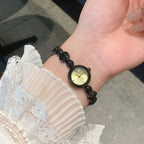 Women's Chinese-Style Beaded Bracelet Vintage Quartz Watch