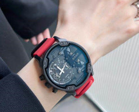 GESMART Unisex Quartz Watch Multifunction Five Hands Silicone Band Outdoor Casual Style