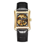 GESMART Men's Square Automatic Mechanical Watch Business Self Winding Wristwatch