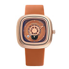 GESMART 2023 New Women's Square Quartz Watch Silicone Band Minimalist Casual Luxury Style