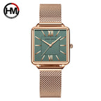 GESMART Women's Square Quartz Watch Japanese Movement Korean Fashion Casual Student Ladies Wristwatch
