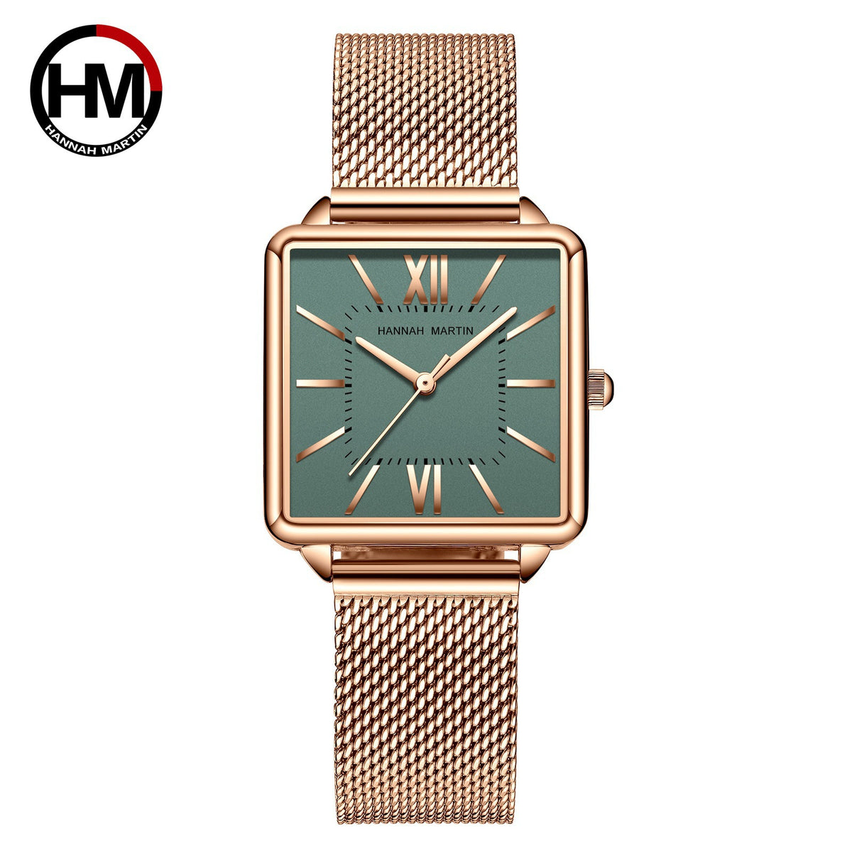GESMART Women's Square Quartz Watch Japanese Movement Korean Fashion Casual Student Ladies Wristwatch