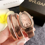 GESMART Women's Serpent Snake Design Quartz Watch Retro Fashion Trendy Ladies Wristwatch