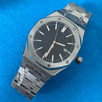 Men's 41mm Mechanical Watch NH35 Movement Sapphire Crystal Steel Case Green Lume