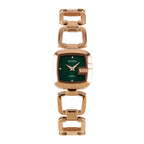 Women's Small Square Steel-Band Rhinestone Bracelet Quartz Watch