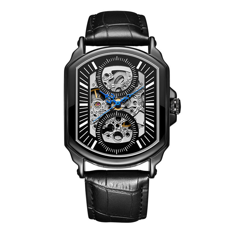 GESMART Men's Square Automatic Mechanical Watch European American Style Original Design