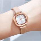 GESMART Women's Retro Small Square Quartz Watch Slim Band Fashion Casual Vintage Ladies Wristwatch