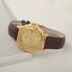 Diamond Brand Men's Automatic Mechanical Watch Titanium Round Date Leather NOS