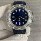 Automatic Watch 40mm Transparent Case Acrylic Crystal Luminous 8215 Movement