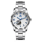 GESMART Men's Polygon Shape Dial Automatic Mechanical Watch European American Fashion