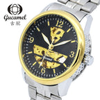 GESMART Men's Skeleton Automatic Mechanical Watch Exhibition Case Back Fashion