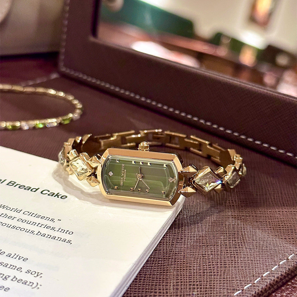 Women's Olive Green Bracelet Watch