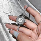 GESMART Women's Shell Dial Sand Flow Bracelet Quartz Watch Rhinestone Luxury Style Niche