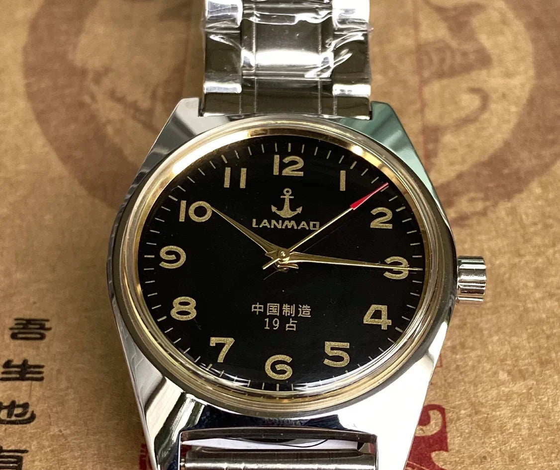 Vintage 7120 Manual Wind Mechanical Watch Stainless Steel 36mm Case New Accurate