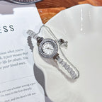 Women's Pearl Rhinestone Bracelet Quartz Watch