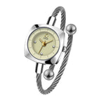 Women's Minimalist Swan Woven-Metal Bangle Quartz Watch