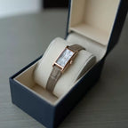 VA Vendome Aoyama Ladies Watch Mother of Pearl Dial Leather Strap Japan Vintage