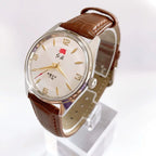 Red Flag Men's Mechanical Watch All Steel Bracelet NOS
