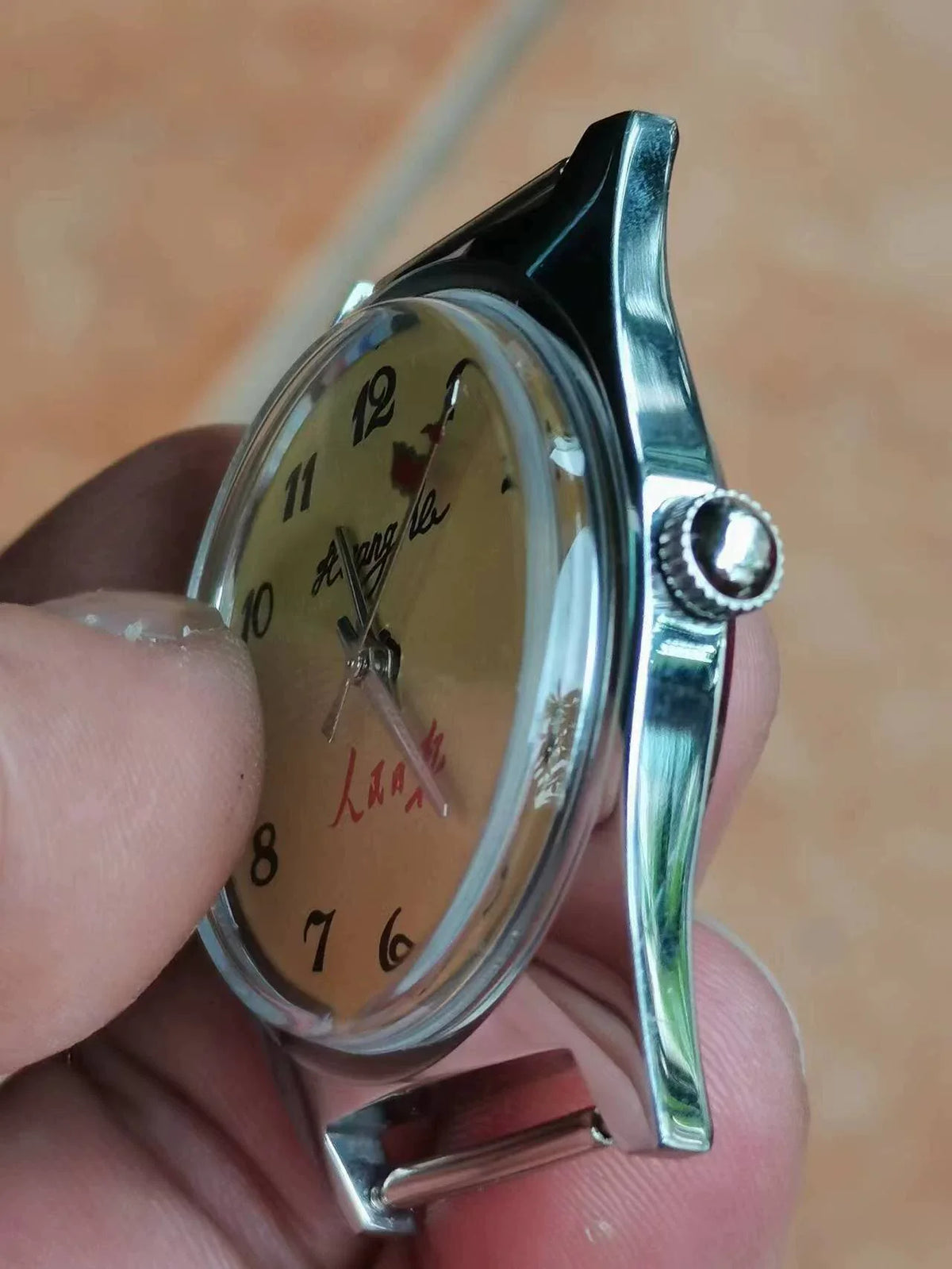 People's Daily 7120 Manual Wind Mechanical Men's Watch Vintage NOS Shanghai