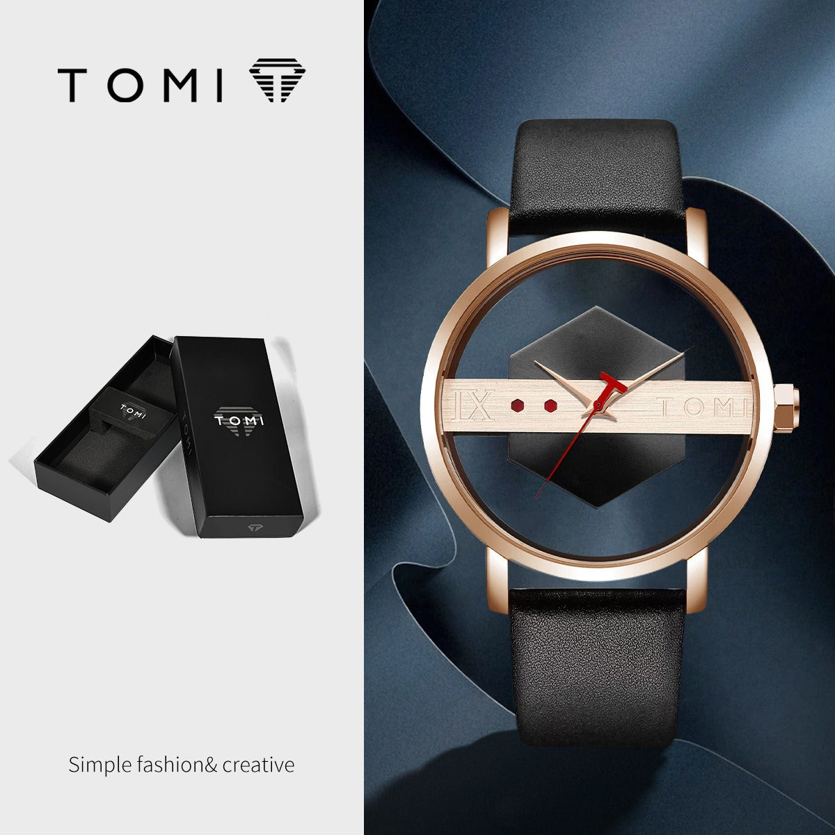 Unisex Hollow See-Through Korean-Style Casual Watch