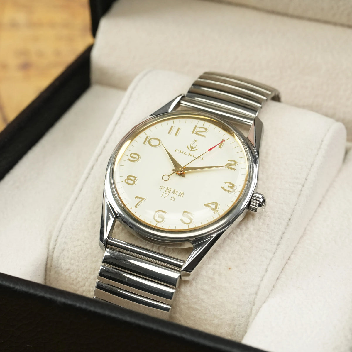 Chunlei Men's Manual Wind Mechanical Watch Vintage NOS Father Gift Retro