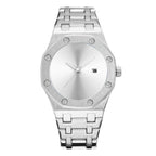 GESMART Men's Creative Cool Tech Steel Band Quartz Watch Fashion Trendy Wristwatch