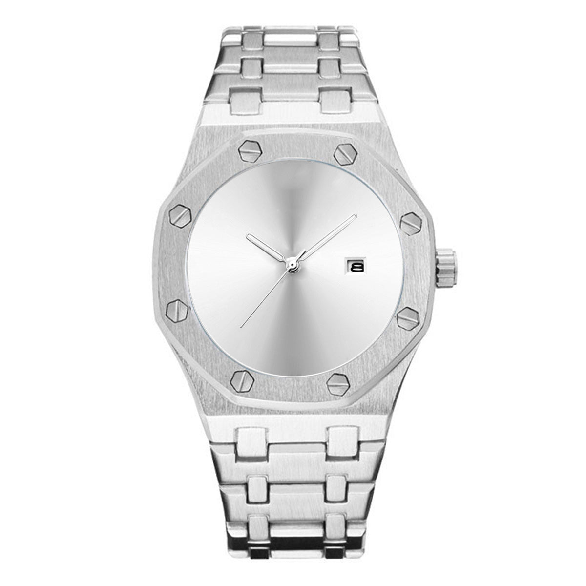 GESMART Men's Creative Cool Tech Steel Band Quartz Watch Fashion Trendy Wristwatch